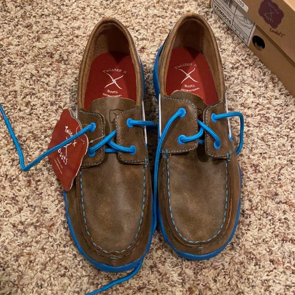 Twisted X bomber neon blue shoes - Picture 2 of 5